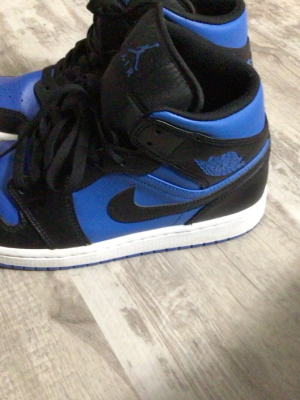 Black and Royal Blue Jordan 1
